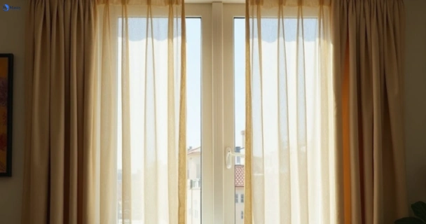 Dusty and dull curtains in epping-vic before steam cleaning